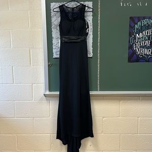 Black dress with floral top